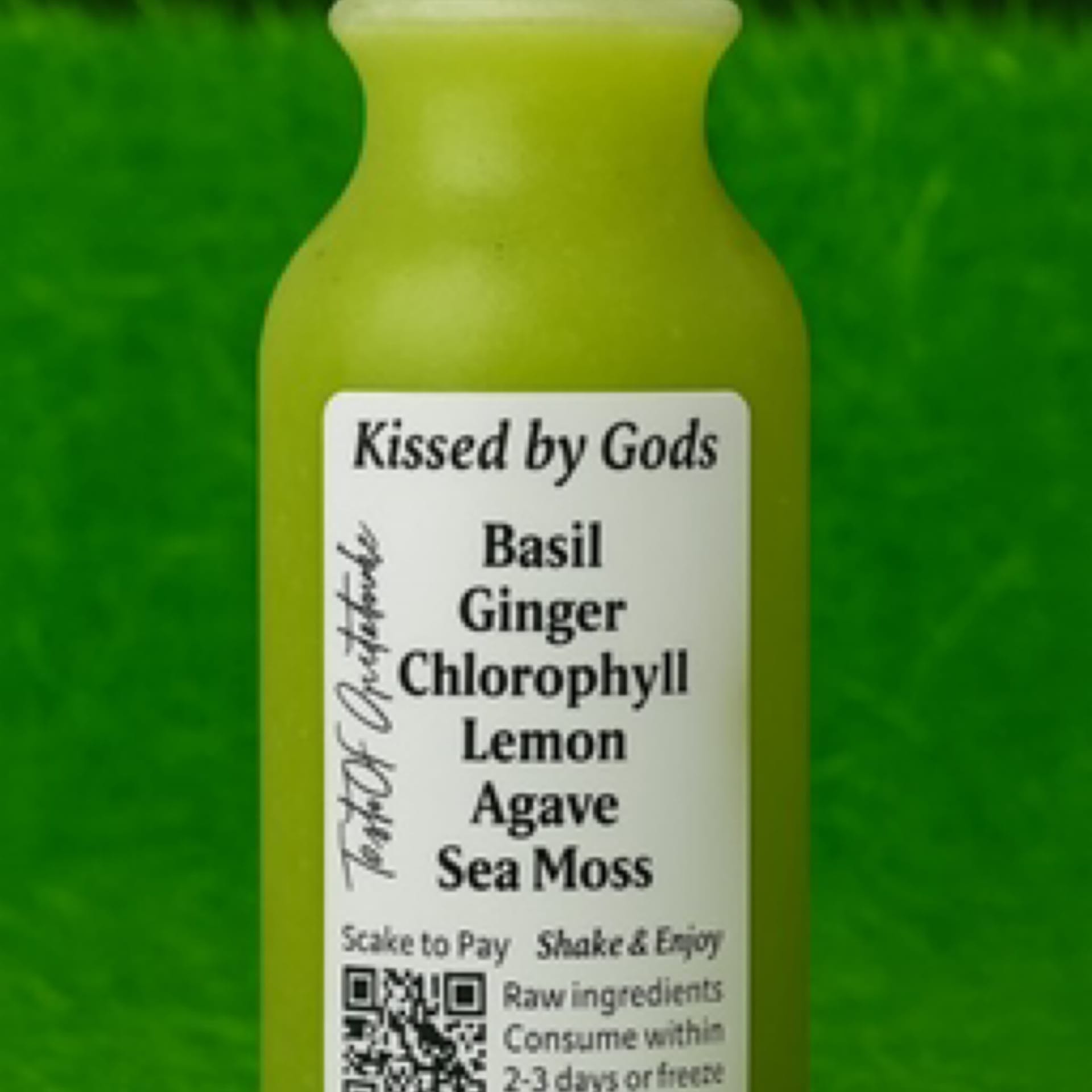 Kissed by Gods with sea moss, ginger, and lemon for Immune Support and Digestive Health